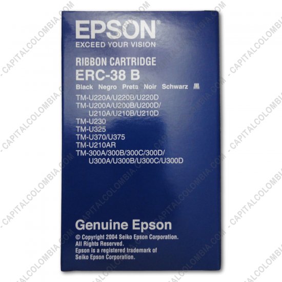 Cintas para impresoras POS, Tonner, CD, DVD y Otros, Marca: Epson - Cinta ERC-38B para impresora Epson TM-U220 - ERC-38B