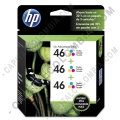 Cartucho de Tinta Hp Tricolor 46 3-pack para Hp Deskjet Ultra Ink Advantage 2529/4729 para 2.250 P&aacute;ginas Aprox. (Ref. M0H60AL)