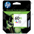 Cartucho de Tinta HP 60xl Tricolor de Alto Rendimiento para  Deskjet D1660, D2560, D2660, D2663, D2668, D5560 ... para 440 P&aacute;ginas Aprox. (Ref. CC644WL)