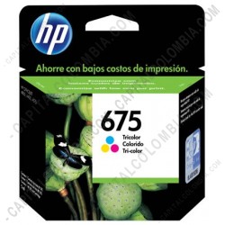 Ampliar foto de Cartucho de Tinta HP 675 Tricolor para impresora Officejet 4000/4400/4575 para 250 Páginas Aprox. - CN691AL