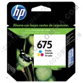 Cartucho de Tinta Hp Tricolor 675 para Officejet 4000/4400/4575 para 250 P&aacute;ginas Aprox. (Ref. CN691AL)