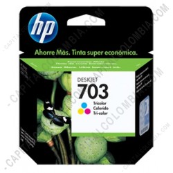 Ampliar foto de Cartucho de Tinta Hp Tricolor 703 para Deskjet D730/F735 para 200 Páginas Aprox. (Ref. CD888AL)