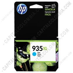 Ampliar foto de Cartucho de Tinta Hp Cyan 935xl para Hp Officejet Pro 6830 para 825 P&aacute;ginas (Ref. C2P24AL)