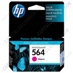 Ampliar foto de Cartucho de Tinta Hp Magenta 564 para Hp Photosmart Printers D5460/D7560/B8550 para 300 Páginas Aprox. (Ref. CB319WL)