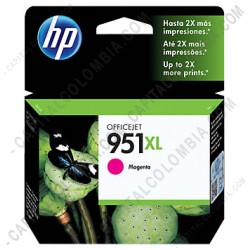 Ampliar foto de Cartucho de Tinta Hp Magenta 951xl para Hp Business 8100 y Hp Multifunction 8600 para 1.500 Páginas (Ref. CN047AL)
