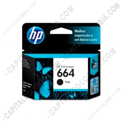 Ampliar foto de Cartucho HP 664 Negra para Deskjet Ink Advantage - F6V29AL