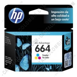 Ampliar foto de Cartucho HP 664 Tricolor para Hp Deskjet Ink Advantage 1115/2135/3635/3835/4675 para 100 P&aacute;ginas Aprox (Ref. F6V28AL)