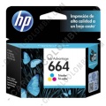 Cartucho Hp Tricolor 664 para Hp Deskjet Ink Advantage 1115/2135/3635/3835/4675 para 100 P&aacute;ginas (Ref. F6V28AL)