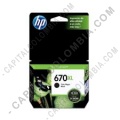 Cartucho Hp Negro 670xl Hp Deskjet Ink Advantage 3525/4615/4625/5525 para 550 P&aacute;ginas (Ref.CZ117AL)