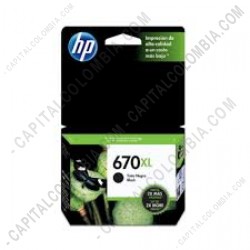 Ampliar foto de Cartucho Hp Negro 670xl Hp Deskjet Ink Advantage 3525/4615/4625/5525 para 550 Páginas (Ref.CZ117AL)