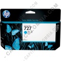 Cartucho HP Cyan # 727 DesignJet T920/T1500/T250000, 130ml (Ref. B3P19A)