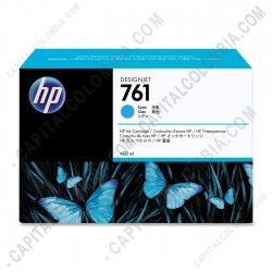 Ampliar foto de Cartucho Hp Cyan 761 para Desingjet T7100 de 400ml (Ref. CM994A)