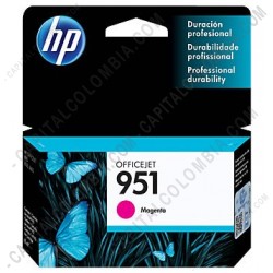 Ampliar foto de Cartucho HP 951 Magenta para Hp Business 8100 y Hp Multifunction 8600 para 700 Páginas Aprox (Ref. CN051AL)