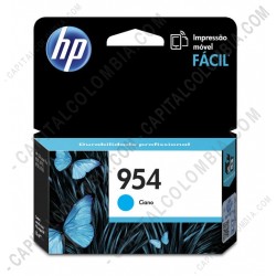 Ampliar foto de Cartucho Hp 954 Cyan Officejet Pro 8210/8710/8720 para 700 Páginas Aprox (Ref. L0S50AL)