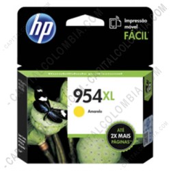 Ampliar foto de Cartucho Hp Yellow 954xl para Officejet Pro 8210/8710/8720 para 1.600 Páginas Aprox. (Ref. L0S68AL)