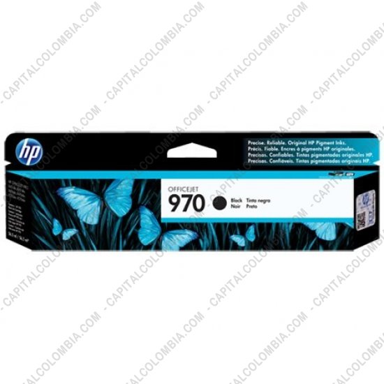 Cintas para impresoras POS, Tonner, CD, DVD y Otros, Marca: HP - Cartucho HP 970 color Negro para OfficeJet Pro X451 Dw/ X476 Dw, para 3.000 páginas Aprox. (Ref. CN621AM)