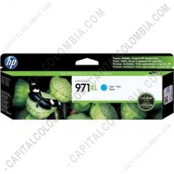 Ampliar foto de Cartucho HP Cyan 971xl OfficeJet Pro X451, X476 Dw (Ref. CN626AM)