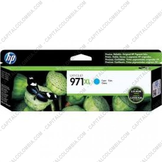 Cintas para impresoras POS, Tonner, CD, DVD y Otros, Marca: HP - Cartucho HP 971xl Cyan para OfficeJet Pro X451dw/X476dw para 6.600 Páginas Aprox. (Ref. CN626AM)