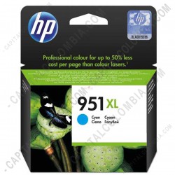 Ampliar foto de Cartucho Hp Cyan 951xl para Hp Business 8100 y Hp Multifunction 8600 para 1500 Páginas Aprox. (Ref. CN046AL)