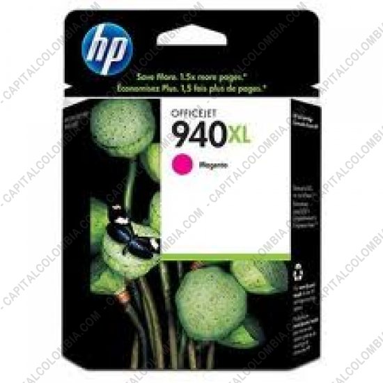 Cintas para impresoras POS, Tonner, CD, DVD y Otros, Marca: HP - Cartucho Hp Magenta 940xl para Office Jet Pro 8500 para 1400 P&aacute;ginas Aprox. (Ref. C4908AL)