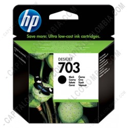 Ampliar foto de Cartucho Hp Negro 703 para Deskjet D730/F735 para 600 Páginas Aprox. (Ref. CD887AL)
