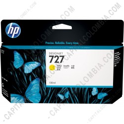 Ampliar foto de Cartucho HP Yellow  # 727 DesignJet T920, T1500, T250000 (Ref. B3P21A)