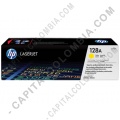 Toner HP 128A Amarillo para Laserjet CP1525/CM1415 para 1.300 P&aacute;ginas Aprox. (Ref. CE322A)