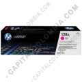Toner HP 128A Magenta para Laserjet CP1525/CM1415 para 1.300 P&aacute;ginas Aprox. (Ref. CE323A)