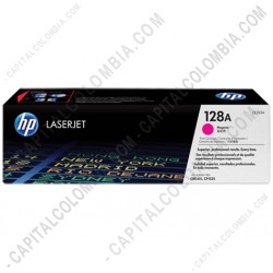Ampliar foto de Toner HP 128A Magenta para Laserjet CP1525/CM1415 para 1.300 Páginas Aprox. (Ref. CE323A)