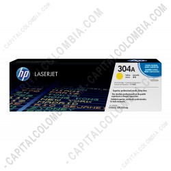 Ampliar foto de Toner HP 304A Amarillo para Laserjet CP2025/CP2025n/CP2025dn/CM2320 para 2.800 Páginas Aprox. (Ref. CC532A)