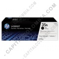 Toner HP 35A Negro x 2 Unidades para Laserjet P1005/P1006 para 1.500 P&aacute;ginas por Cartucho Aprox. (Ref. CB435AD)