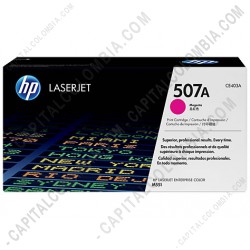 Ampliar foto de Toner HP 507A Magenta para Laserjet M551n/M551dn/M551xh para 6.000 Páginas Aprox. (Ref. CE403A)