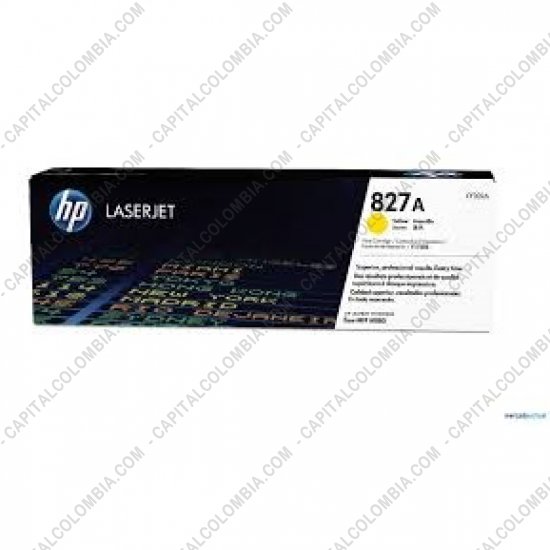 Cintas para impresoras POS, Tonner, CD, DVD y Otros, Marca: HP - Toner HP 827A Amarillo para Laserjet M880z para 32.000 Páginas Aprox. (Ref. CF302A)