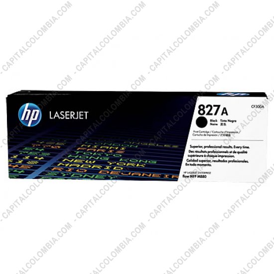Cintas para impresoras POS, Tonner, CD, DVD y Otros, Marca: HP - Toner HP 827A Negro para Laserjet M880z para 29.500 Páginas Aprox. (Ref. CF300A)