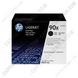 Ampliar foto de Toner HP 90X Negro x 2 Unidades para Laserjet M4555/M602n/M603n para 24.000 Páginas Aprox. por cartucho (Ref. CE390XD)