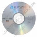 DVD+RW Verbatim x 30 unidades, regrabable, velocidad 4x, capacidad 4.7GB/120min