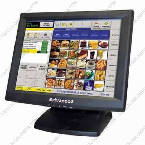 Computadores y Monitores para Punto de Venta (POS), Marca: Advanced - Monitor Advanced Touch Screen 15"
