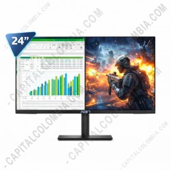 Ampliar foto de Monitor AON de 24" para Oficina y Jugadores - Endura-240 - AO-MO-1002