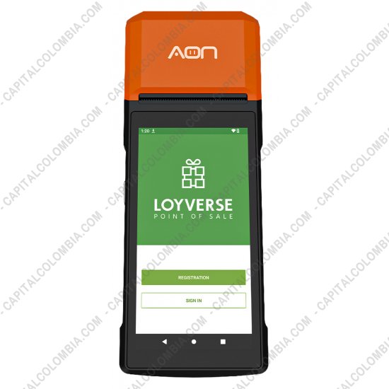 Computadores y Monitores para Punto de Venta (POS), Marca: Aon - Terminal Port&aacute;til 2D Android OctaCore 4G/Wifi/Bluetooth/Impresora - AON PAM-100
