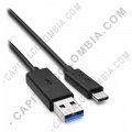 Cable USB-C a USB-A Zebra para carga y comunicaci&oacute;n - CBL-TC5X-USBC2A-01