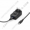 Cargador Zebra USB 5V 2.5A con cable USB-C a USB-A para carga y comunicaci&oacute;n - Marca Zebra