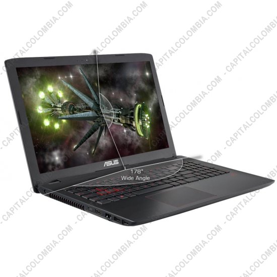Computadores y Portátiles, Marca: Asus - Portátil ASUS Gamer GL552VW-DM643T Core™ i7-6700HQ, Pantalla 15.6" FHD, RAM 4GB, DD 1TB, Video NVidia Geforce GTX960m de 2Gb  (Ref. 90NB09I3-M07810_G)