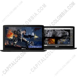 Ampliar foto de Portátil ASUS Gamer GL552VW-DM643T Core™ i7-6700HQ, Pantalla 15.6" FHD, RAM 4GB, DD 1TB, Video NVidia Geforce GTX960m de 2Gb  (Ref. 90NB09I3-M07810_G)