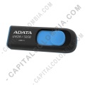 Memoria USB ADATA de 32GB Retractil Negra con Azul - Ref. AUV128-32G-RBE