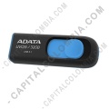 Discos duros externos, de estado sólido, Memorias USB, Kingston, Marca: Adata - Memoria USB ADATA de 32GB Retractil Negra con Azul - Ref. AUV128-32G-RBE