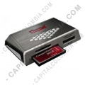 Discos duros externos, de estado sólido, Memorias USB, Kingston, Marca: Kingston - Lector multifunción compatible con tarjetas Flash - FCR-HS4