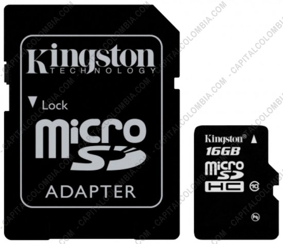Discos duros externos, de estado s&oacute;lido, Memorias USB, Kingston, Marca: Kingston - Memoria Kingston Micro SD 16GB Micro con Adaptador SD