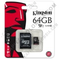 Discos duros externos, de estado sólido, Memorias USB, Kingston, Marca: Kingston - Memoria Kingston Micro SD 64GB Micro Clase 10 con Adaptador SD
