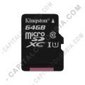 Ampliar foto de Memoria Kingston Micro SD 64GB Micro Clase 10 con Adaptador SD