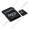 Discos duros externos, de estado sólido, Memorias USB, Kingston, Marca: Kingston - Memoria Kingston Micro SD 64GB Micro Clase 10 con Adaptador SD